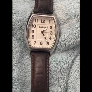 Men’s Brown Leather Fossil Watch excellent working condition